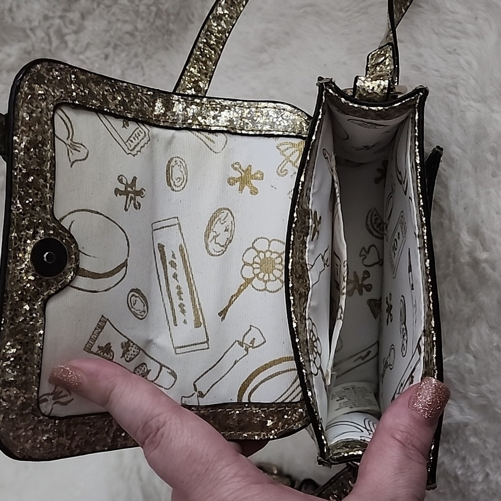 Kate Spade Glitter Girl Scout Crossbody Micro Bag Purse - Picture 6 of 7